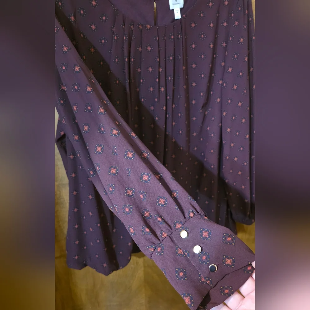 NWOT Dressbarn Size 2X Long Sleeve Blouse - Picture 3 of 12